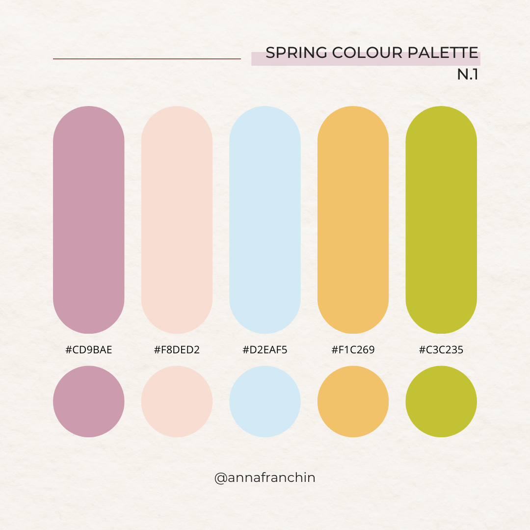 Palette colori Archetipo Primavera