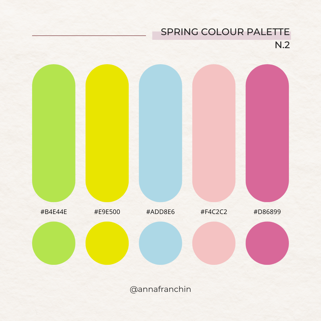 Palette colori Archetipo Primavera