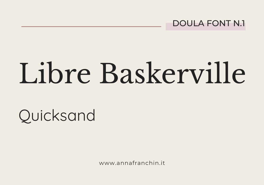 Font sito web doula