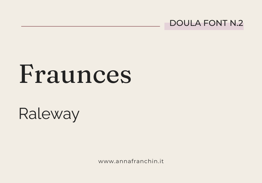 Font sito web doula