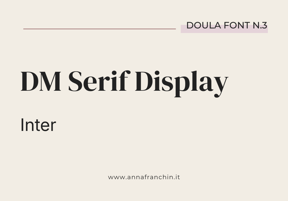 Font sito web doula