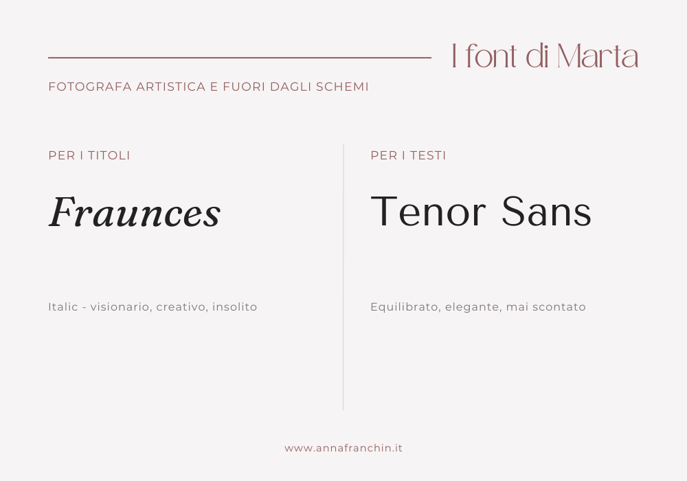 Font sito web fotografa