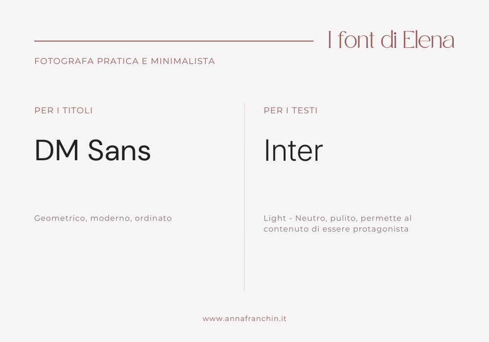 Font sito web fotografa
