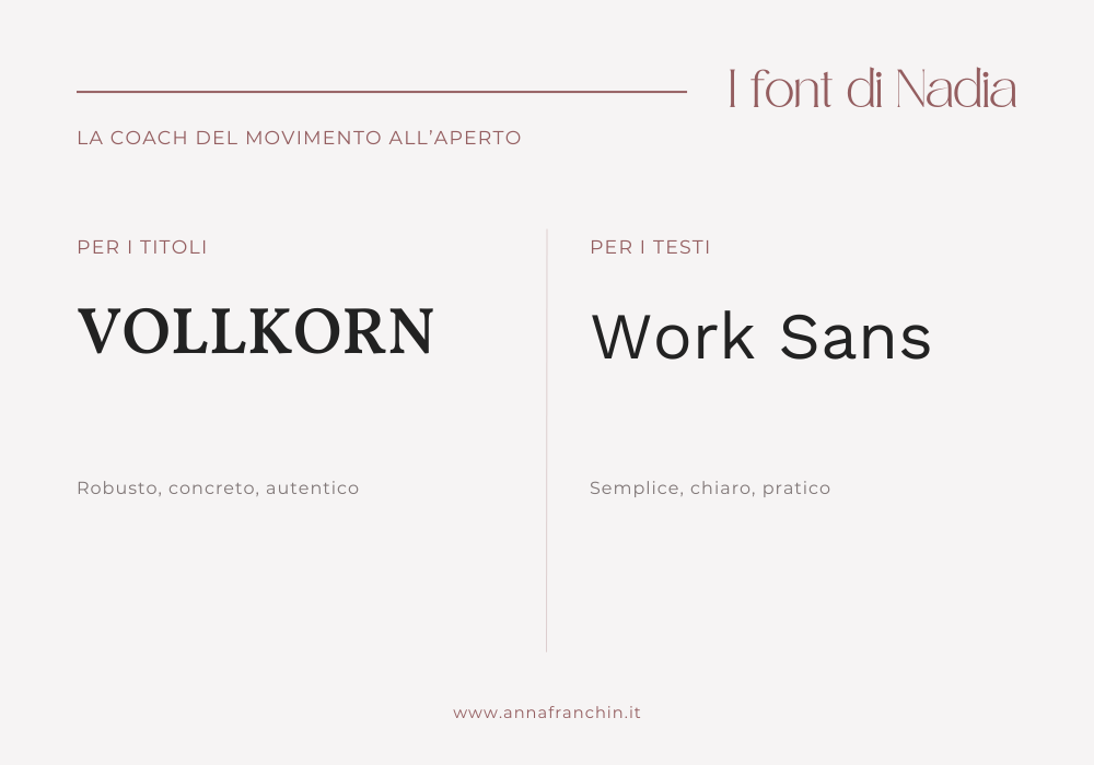 Font sito web coach sportiva